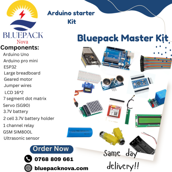 BLUEPACK MASTER STARTER KIT - Arduino Starter Kit