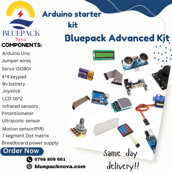 BLUEPACK ADVANCED STARTER KIT - Arduino Starter Kit