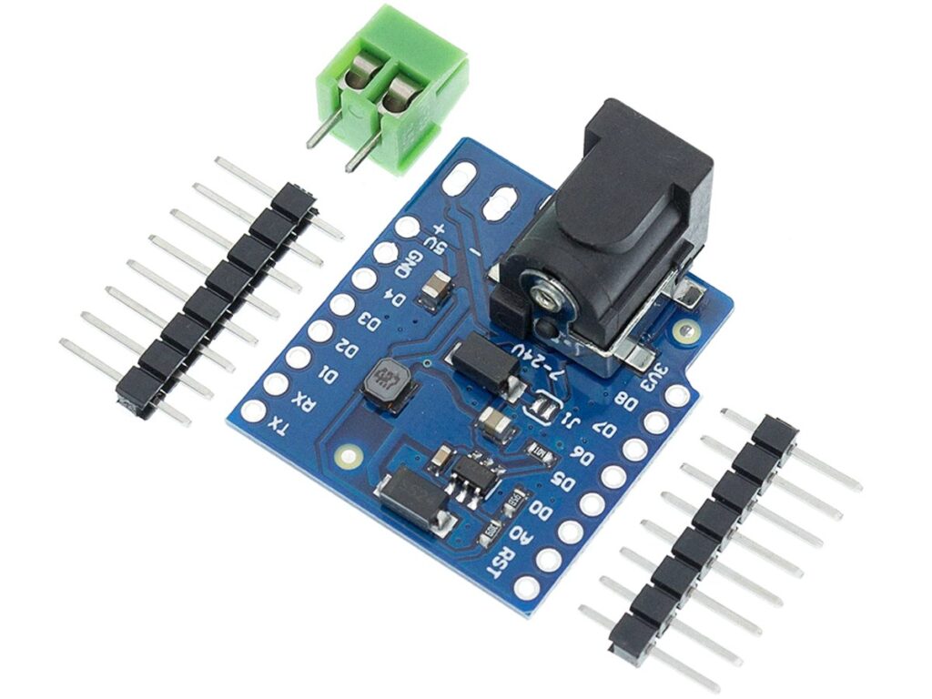 DC Power Shield V1.1.0 For WEMOS D1 Mini | Bluepack Nova