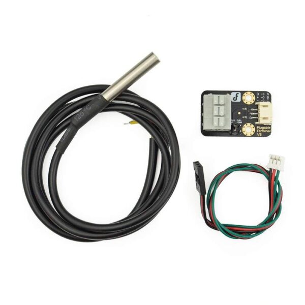 DS18B20 Waterproof Temperature Sensor with DFRO 055 Adapter