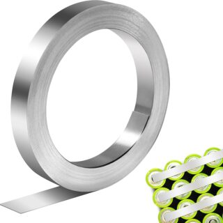 Nickel-Plated Strip for 18650 Lithium Battery – 0.15×8mm (Per Meter)
