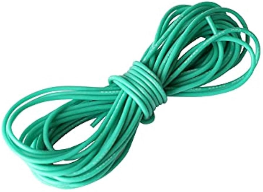 24 AWG 10 Metre Green wire