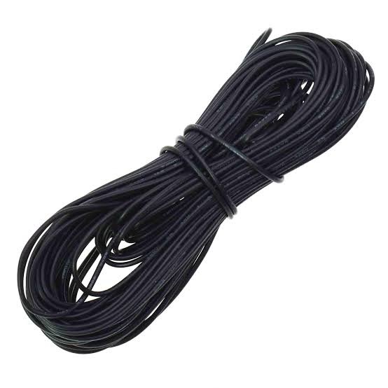 24 AWG 10 Metre Black